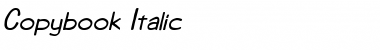 Download Copybook Italic Font Title Preview