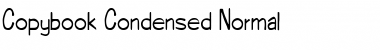 Download CopybookCondensed Normal Font Title Preview