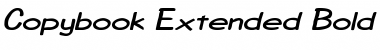 Download CopybookExtended Bold Italic Font Title Preview