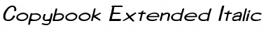 Download CopybookExtended Italic Font Title Preview
