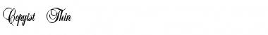 Download Copyist Thin Font Title Preview