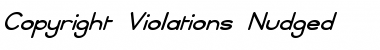 Download Copyright Violations Nudged Regular Font Title Preview