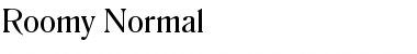Download Roomy Normal Font Title Preview