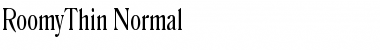 Download RoomyThin Normal Font