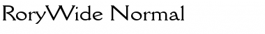 Download RoryWide Normal Font