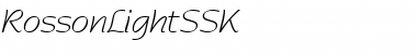 Download RossonLightSSK Regular Font Title Preview