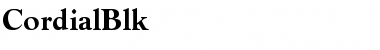 Download CordialBlk Bold Font Title Preview