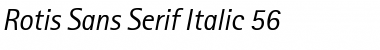 Download RotisSansSerif Italic Font Title Preview