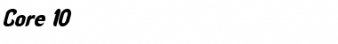 Download Core 10 Italic Font Title Preview