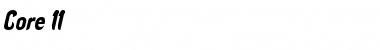 Download Core 11 Italic Font Title Preview