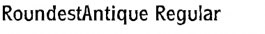 Download RoundestAntique Regular Font Title Preview