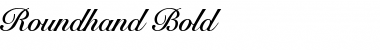 Download Roundhand Bold Font