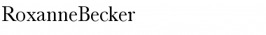 Download RoxanneBecker Regular Font