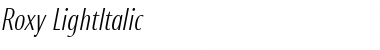 Download Roxy Italic Font Title Preview