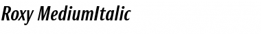 Download Roxy Italic Font Title Preview