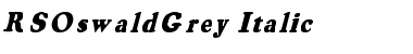 Download RSOswaldGrey italic Italic Font Title Preview