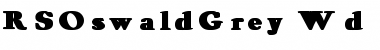 Download RSOswaldGrey Wd bold Bold Font Title Preview