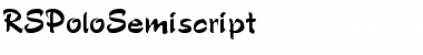 Download RSPoloSemiscript Regular Font Title Preview
