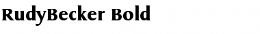 Download RudyBecker Bold Font Title Preview