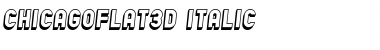 Download Chicago Flat 3D Italic Font Title Preview