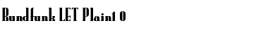 Download Rundfunk LET Plain Font Title Preview