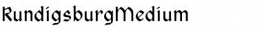 Download RundigsburgMedium Regular Font Title Preview