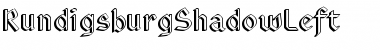 Download RundigsburgShadowLeft Regular Font Title Preview