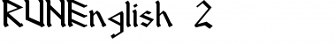 Download RUNEnglish 2 Regular Font Title Preview