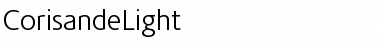 Download CorisandeLight Regular Font Title Preview