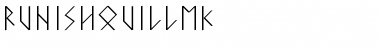 Download RunishQuillMK Font