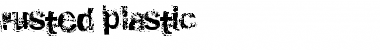 Download rusted plastic Regular Font Title Preview