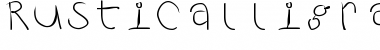 Download RustiCalligraphia Regular Font Title Preview
