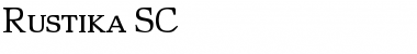Download Rustika SC Regular Font Title Preview