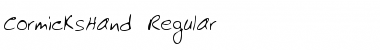 Download CormicksHand Regular Font Title Preview