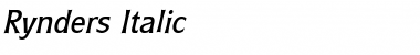 Download Rynders Italic Font Title Preview