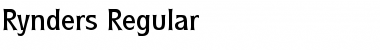 Download Rynders Regular Font Title Preview