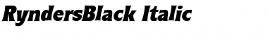 Download RyndersBlack Font