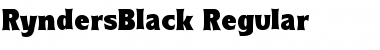 Download RyndersBlack Regular Font