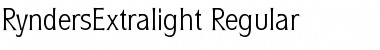 Download RyndersExtralight Regular Font Title Preview