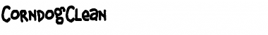 Download CorndogClean Regular Font Title Preview