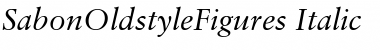 Download SabonOldstyleFigures RomanItalic Font Title Preview