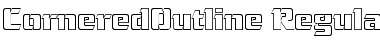 Download CorneredOutline Regular Font Title Preview