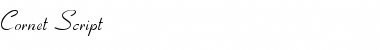 Download Cornet Script Regular Font Title Preview