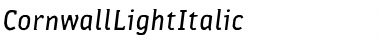 Download Cornwall Medium Italic Font Title Preview