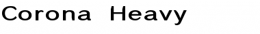Download Corona Heavy Regular Font Title Preview