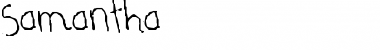 Download Samantha hand Font Title Preview