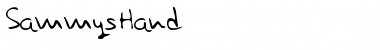 Download SammysHand Regular Font Title Preview