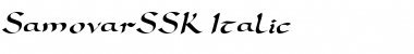 Download SamovarSSK Italic Font Title Preview