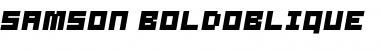 Download Samson BoldOblique Font Title Preview