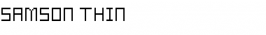 Download Samson Thin Font Title Preview